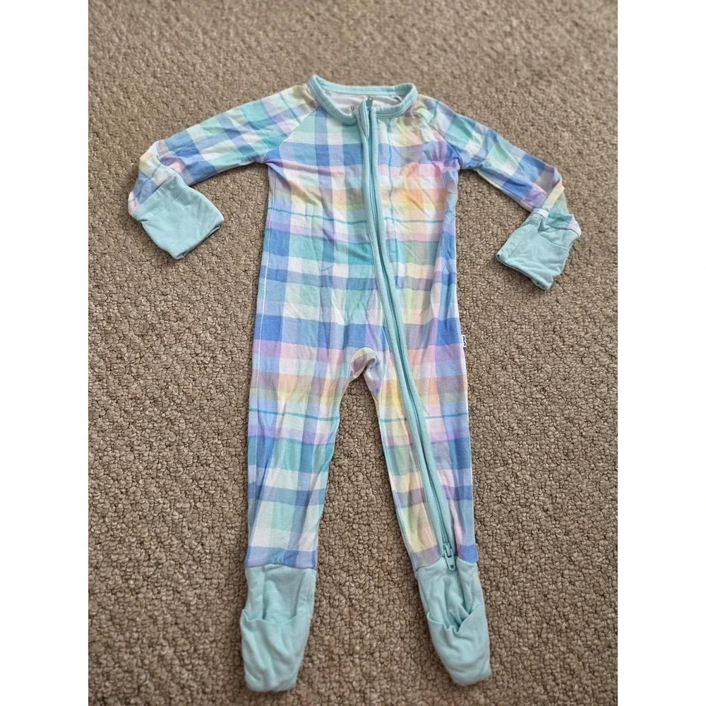 Little sleepies baby boy sleeper 0-3 mos